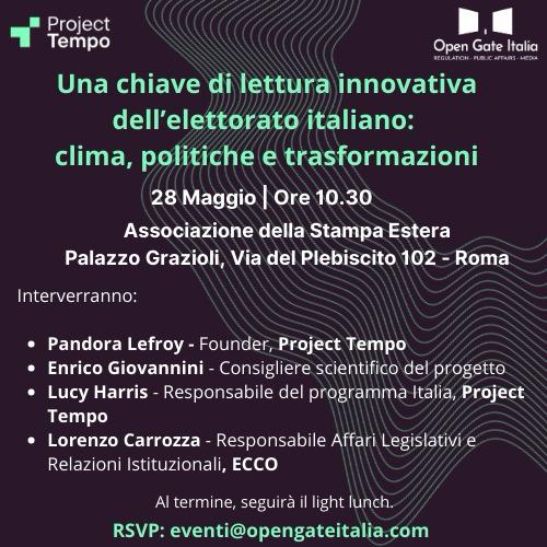Una chiave di lettura innovativa dell’elettorato italiano: clima, politiche e trasformazioni